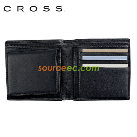 Cross 皮製雙折式名片錢包
