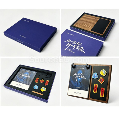 禮品訂造磁吸實木台曆紀念品
