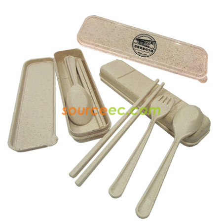 便攜可重用餐具 | 筷子套裝 | 環保餐具套裝 | 環保棉袋木製餐具套裝 | 不銹鋼環保餐具