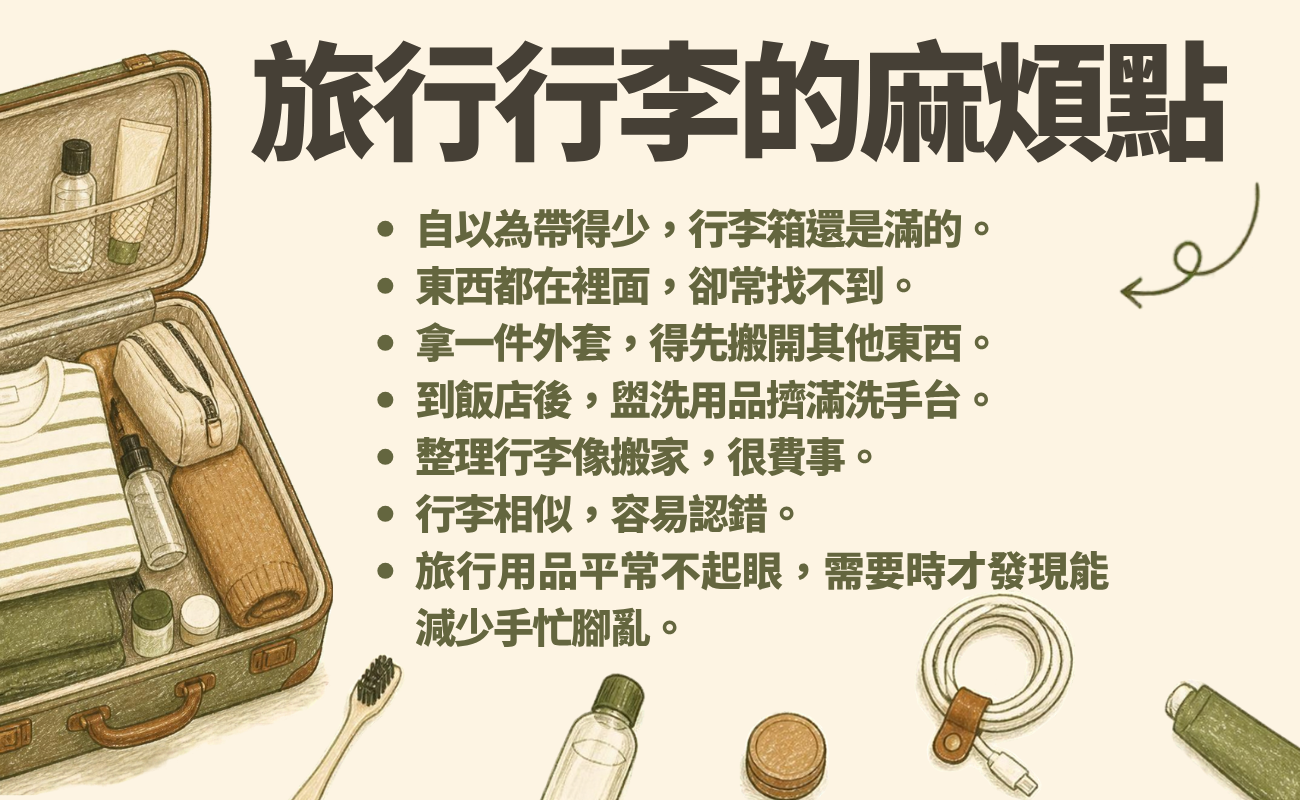 旅行用品、企業禮品、客製化禮品、旅行收納袋、行李吊牌、盥洗包、折疊購物袋
