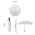 圓角反光條三摺雨傘