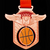 籃球鏤空旋轉獎牌