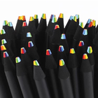 七色黑木彩虹芯鉛筆