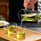 禮品訂造月牙過濾玻璃茶壺玻璃杯套裝紀念品